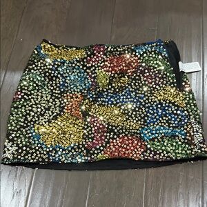 Forever 21 Vibrant Sequin Mini Skirt